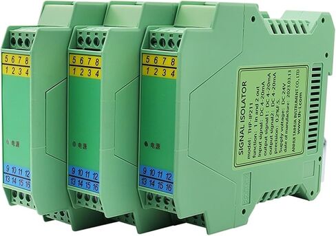 1pcs DC 24V Power Supply Current/Voltage Input Signal Isolator Distributor(1 in 1 Out,4-20mA) in Kuwait
