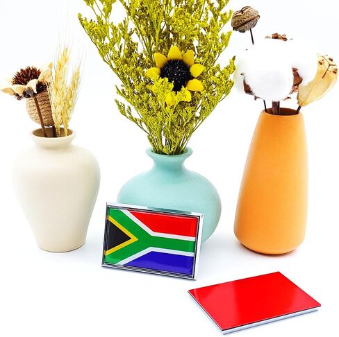 South Africa Flag Sticker Emblem South African Decal Car Chrome Flags, 2 Pack, 3 x 2 inches in Kuwait