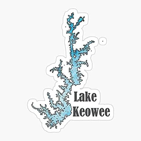 حزمة من 2 ملصقات مقاس 3 بوصات - رسومات ملصق Pallets Keowee Lake Carolina South Life State - ملصق مقطوع بالقالب، فينيل عالي الدقة من الدرجة الأولى in Kuwait