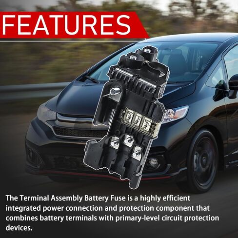 Terminal Assembly Battery Fuse Compatible with 2015-2020 Honda Fit 2016-2021 Honda HRV Replaces 38240-T5R-003 38240-T5A-003 in Kuwait