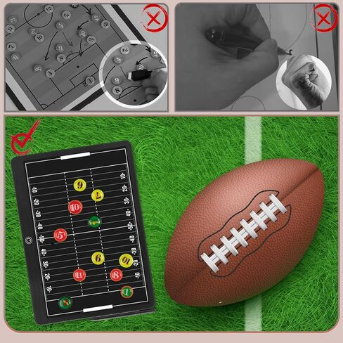 Magnetic Electronic Football Coaching Boards – 16 inch LCD Football Coaching Board, Portable Erasable Pro Strategy Board for Training Teaching Competition Command,Tactical Drawing Tablet Coach Gifts in Kuwait