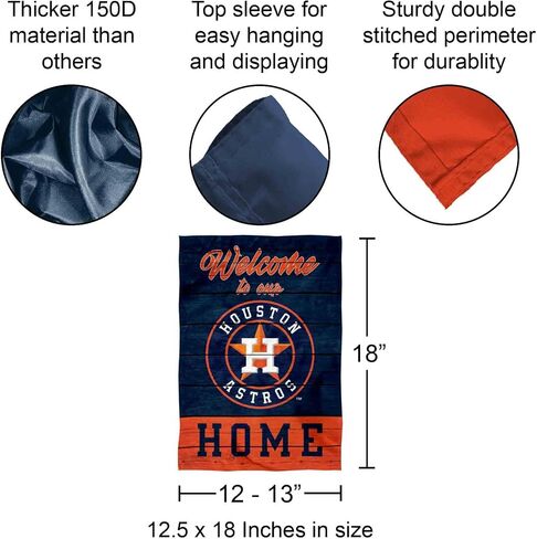 WinCraft Houston Astros Welcome to Our Home Double Sided Garden Flag in Kuwait