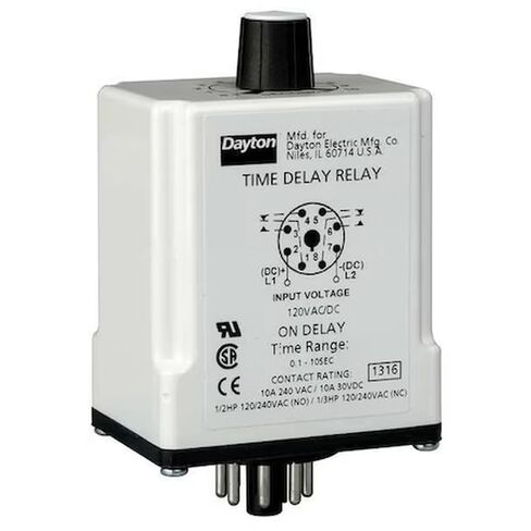 Time Delay Rlay,12VDC,10A,DPDT,0.01 sec. in Kuwait