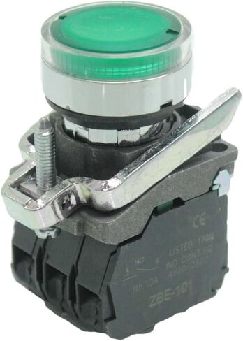 مفتاح زر الضغط المضيء XB4 متوفر XB4BWxxB5 - لون الزر: أخضر - XB4BW33B5 in Kuwait