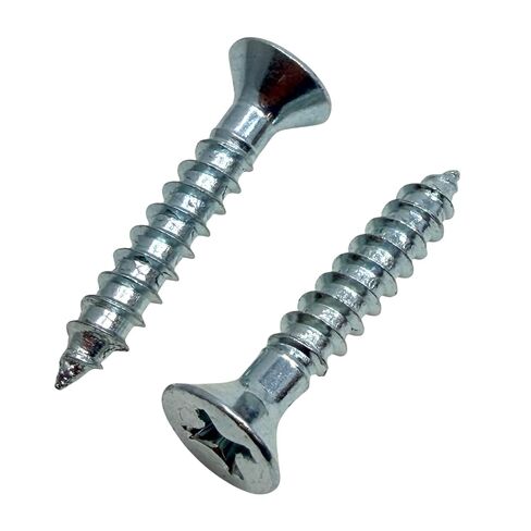 Everbilt Flat Head Phillips Drive Wood Screws #8 x 1 in Zinc, Pack of 15 pcs in Kuwait