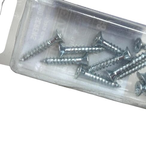 Everbilt Flat Head Phillips Drive Wood Screws #8 x 1 in Zinc, Pack of 15 pcs in Kuwait