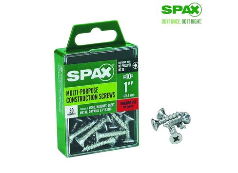 SPAX برغي متعدد المواد 1 بوصة زنك فيليبس / مربع متعدد المواد خيط رأس مسطح 20 in Kuwait