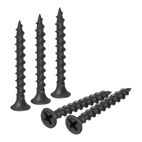 #7x1-3/8 Drywall Screws, 50pcs Coarse Thread Wood Screws, Carbon Steel Phillips Drive Flat Head Self Tapping Screws in Kuwait