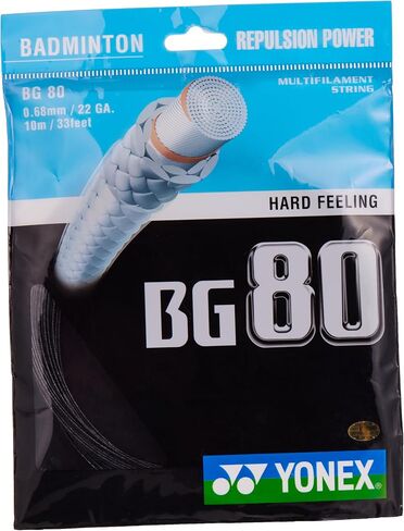 Yonex BG 80 Badminton String - Black in Kuwait