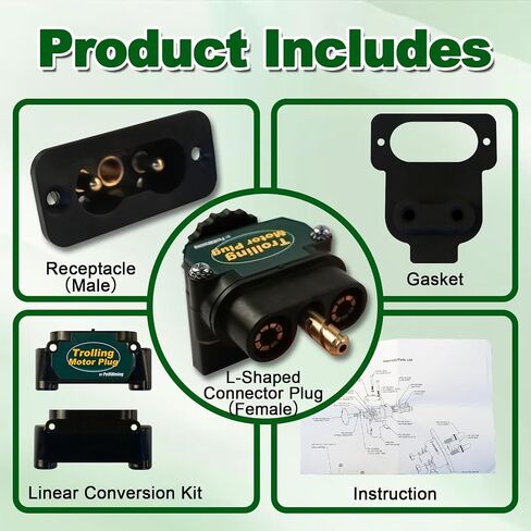 قابس محرك الصيد، 027-0004-Kit DC إلى DC موصل الطاقة، قابس محرك الصيد لاتصال الطاقة البحرية على متن الطائرة 12 فولت إلى 48 فولت، سعة 80 أمبير، تكوينان (على شكل حرف L وخطي) in Kuwait