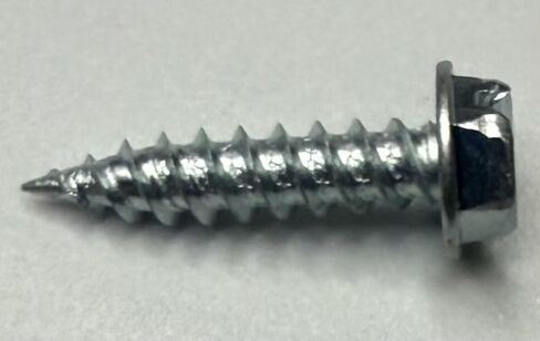 #8 x 3/4 Inch Slotted Indented Hex Washer Head Self-Piercing Screws, Zinc Plated, 100 Pack 8 x 3/4 Zip Screws for Sheet Metal in Kuwait