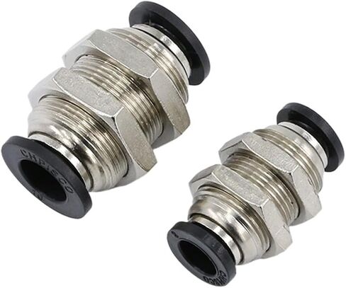 Diaphragm straight-through through plate, two-way quick plug pneumatic PM6/8/10/12m air pipe connector(PM-6) in Kuwait