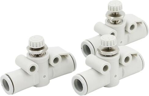 Pneumatic throttle valve AS1002F pipe adjustable valve air pipe current limiting valve flow control valve(AS1002F-04) in Kuwait