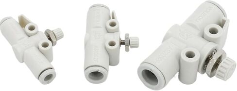 Pneumatic throttle valve AS1002F pipe adjustable valve air pipe current limiting valve flow control valve(AS1002F-04) in Kuwait