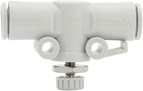 Pneumatic throttle valve AS1002F pipe adjustable valve air pipe current limiting valve flow control valve(AS1002F-04) in Kuwait