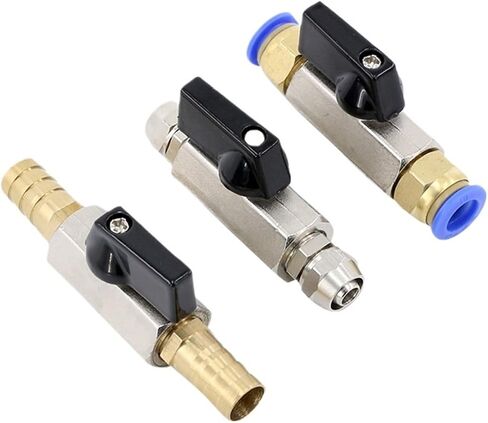 Pneumatic mini ball valve air pump valve switch deflation water valve inner and outer wire quick connector pagoda(A,8mm Joint) in Kuwait