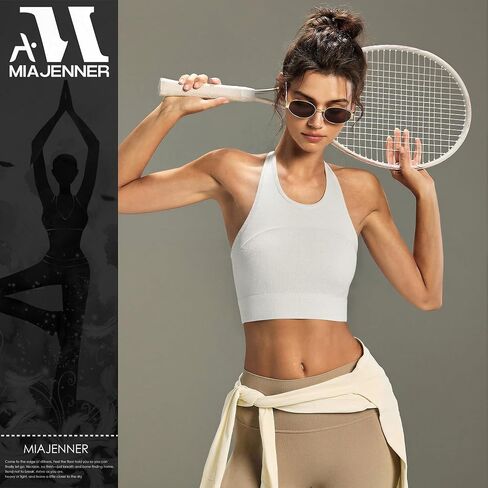 Women's Yoga High Neck Ribbed Tank Top Workout Sleeveless Top for Activewear & Everyday Casual in Kuwait