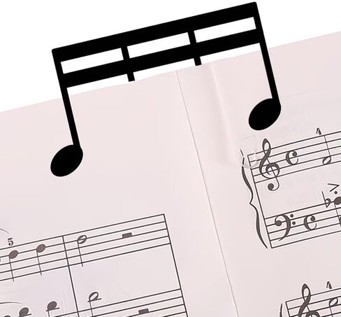 حامل موسيقى معدني أسود كلاسيكي ثلاثي الأبعاد - سميك ومطول من أجل المتانة، مثالي للبيانو ولوحات المفاتيح والنوتة الموسيقية، كما أنه إشارة مرجعية معدنية أنيقة in Kuwait
