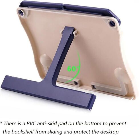 Alnicov Sheet Music Stand,Foldable and Adjustable Book Holder,for Music Score Tablature Cookbook Reading(Blue) in Kuwait