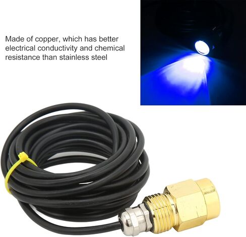 ضوء قابس التصريف، ضوء إشارة الملاحة، 12 فولت 24 فولت IP68 مقاوم للماء LED RGB لون مصباح تصريف تحت الماء لإكسسوارات القوارب البحرية لليخوت (أبيض) in Kuwait