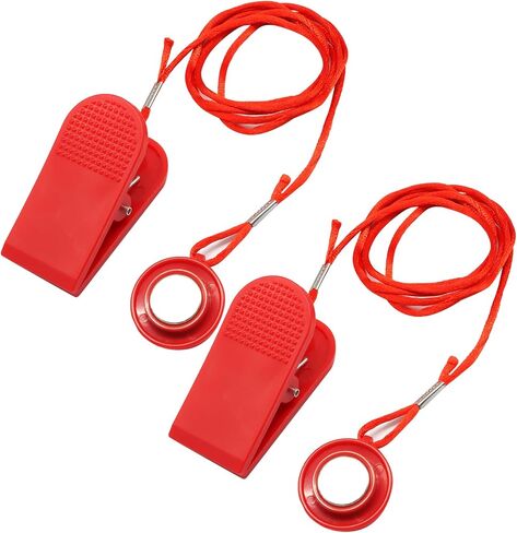 Biaungdo Universal Treadmill Magnet Safety Key, Round Magnetic Safety Stop Switch Replacement Parts for Running Machines (Red, 27mm/1.06inch) in Kuwait