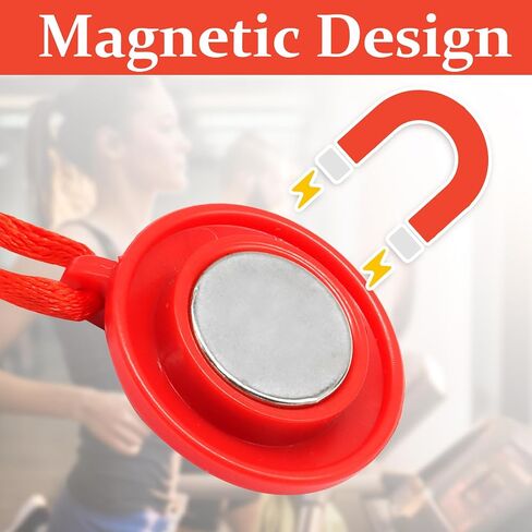 Biaungdo Universal Treadmill Magnet Safety Key, Round Magnetic Safety Stop Switch Replacement Parts for Running Machines (Red, 27mm/1.06inch) in Kuwait