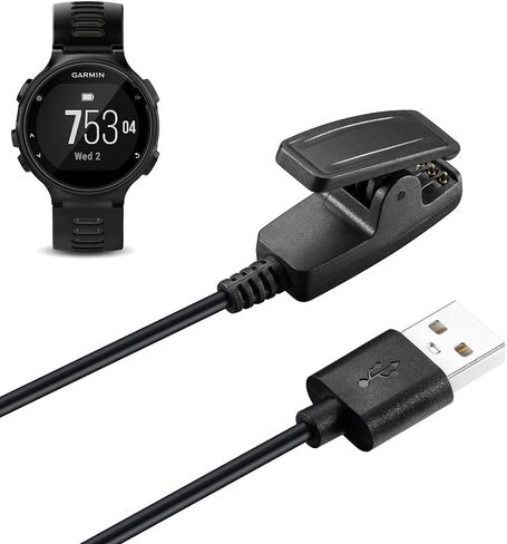 شاحن Kissmart للساعة الذكية Garmin Forerunner 735XT (3.3 قدم/1 متر) | سلك مشبك كابل شحن بديل لـ Garmin Forerunner 735XT in Kuwait