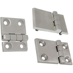 Industrial Heavy Machinery Equipment Cabinet Door Thickened 304 Stainless Steel Flat Hinge 1Pcs(63mmX50mm-With Hole) in Kuwait