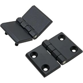 Black Square Hinge Zinc Alloy Industrial Automation Equipment Toolboxes Cabinets Doors 1Pcs(120X60X8mm-Black-2) in Kuwait