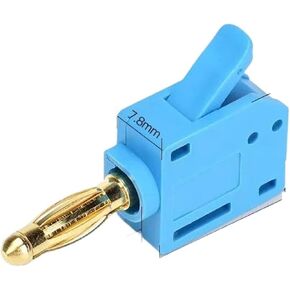 Quick Wire connector 24A solder free banana plug gold-plated connector with direct insertion and pressing wire 0.5-2.5mm²(Blue) in Kuwait