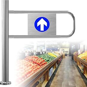 Automatic Closing Swing Gate - 50-100cm Rebound Pedestrian Door, Durable & Secure, 90° Manual Open, Ideal for Supermarkets, Factories, Parks - One-Way Access Control Solution,Right-60x100cm in Kuwait