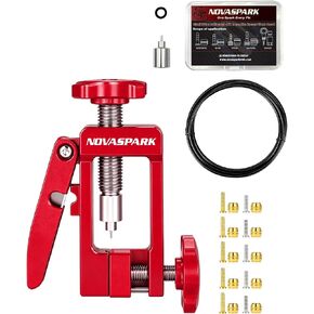 NovaSpark 3000mm Bike Hydraulic Brake Hose Kit, Insert Needle Cut Line w/CNC Aluminum Static Press Tool, Nylon Cable compatible with Shimano, for MTB Garage Maintenance in Kuwait