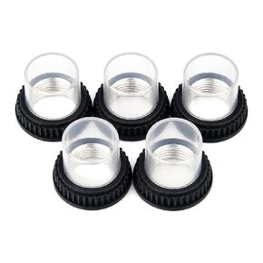 8pcs Circuit Breaker Waterproof Dust Cover, Silicone Flat Head Cap with 10mm Thread Diameter & 12mm/16mm Bottom Diameter for KUOYUH 88 Series Breakers (Black) in Kuwait