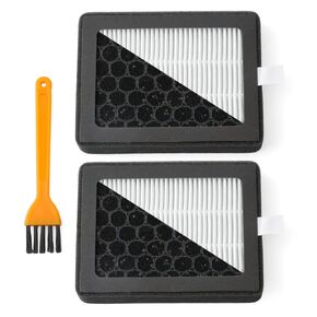 2 Pcs for HEPA 13 & Activated Carbon Filter P2S Compatible with Bambu Lab P2S 3D Printer External Exhaust Fan, Dual-Layer Filtration Odor Control with Cleaning Brush in Saudi Arabia