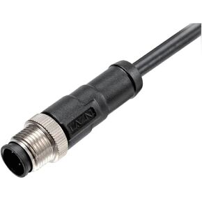 Waterproof Industrial M12 Sensor Aviation Connector 3Pin 4Pin 5Pin 6Pin C-Coded Welding Male and Female Plug Socket Panel mounting(Male Plug 2m,6Pin) in Kuwait