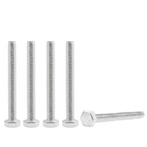 5PCS M8-1.25 x 70mm Hex Head Bolts 304 Stainless Steel A2-70 Fully Threaded Metric Hexagon Head Machine Screws Right Hand Bright Finish in Saudi Arabia