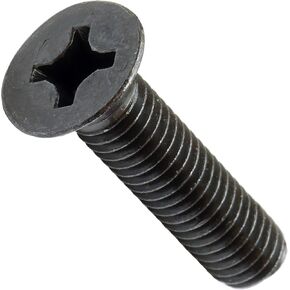 MonsterBolts - M2.5 x 6mm Phillips Flat Head, DIN 965, Alloy Steel, Black Oxide, 100 Pack in Saudi Arabia