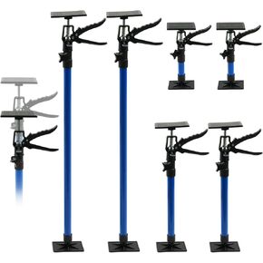 6 Pcs Adjustable Cabinet Jack Support Pole, 12.2" to 115" Telescoping 3rd Hand Tool, 154Lbs Capacity heavy-duty Alloy Steel Adjustable Poles for Cabinets, Drywall & Cargo in Saudi Arabia