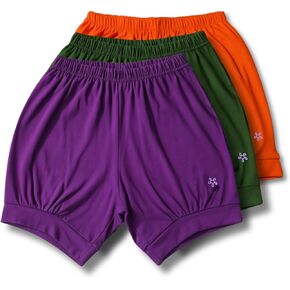 Yogikuti 100% Cotton Yoga Shorts – Unisex, Stretchable & Soft, Breathable Workout Shorts for Men & Women (Orange, Green, Purple, S) in Saudi Arabia