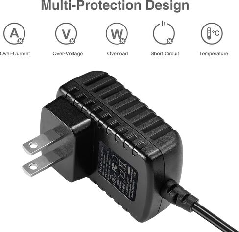 LEKATO Pedal Power Supply Adapter 9V DC 1A - 5 Way Daisy Chain Cables for Effect Pedal in Kuwait