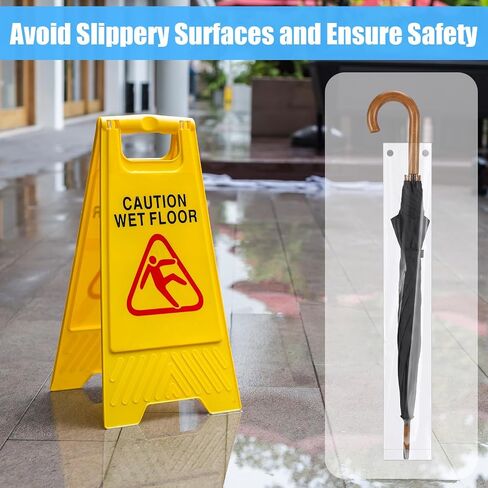 Xindojuz 100 PCS Clear Umbrella Bags, 28.35 × 5.12 Inch Long Disposable Wet Umbrellas Bags Replacement Refills, Waterproof Umbrella Cases Disposable Covers Long Rain Umbrellas Sleeves in Kuwait