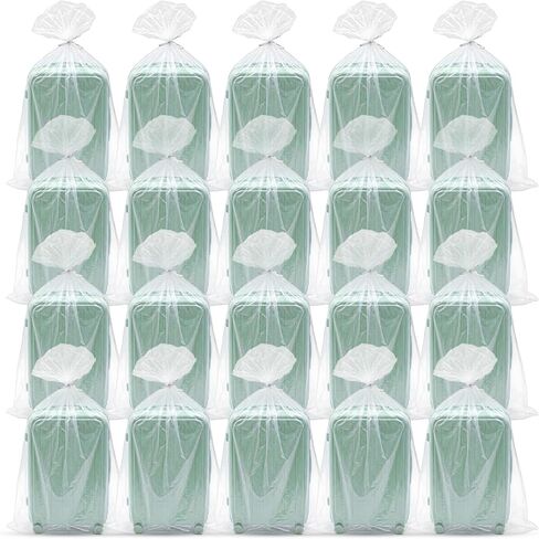 20Pcs Large Clear Plastic Bags, 40" x 60" Moistureproof Dustproof Large Storage Bags, Reusable Luggage Storage Bag for Luggage, Suitcase, Furniture (Including 1 Roll Ribbon) in Kuwait