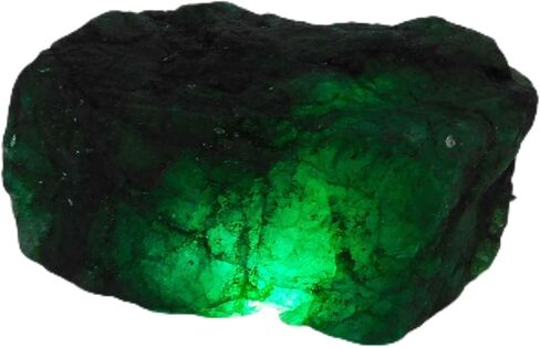 Natural Green Huge Rough Earth-Mined 115.3 Ct Emerald CERTIFIED Gemstone-w in Kuwait