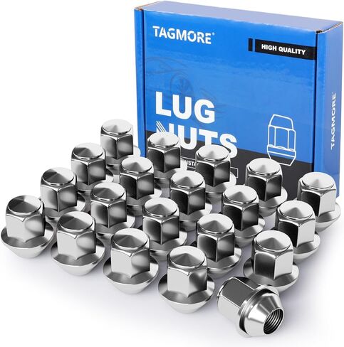 M14X1.5 Lug Nuts - 20pcs OEM Wheel Lug Nut Set, Compatible with 2015-2023 Mustang/Edge, 2017-2022 GT, 2020-2023 Explorer/Aviator, Chrome Acorn Wheel Nuts in Kuwait