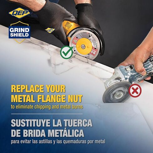 QEP 10476 Grind Shield Plastic Grinder Flange Nut for Tile with 5/8"- 11 Thread Arbor for Angle Grinders (3 Pack) in Kuwait