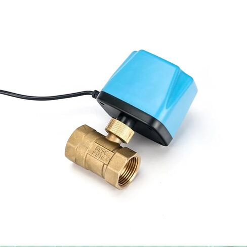 1/2 "3/4" 1 "2" مغلق عادة صمام كروي بمحرك 220 فولت 12 فولت 24 فولت 2-سلك نحاس كهربائي استبدال الملف اللولبي (1,220VAC-CLOSED) in Kuwait