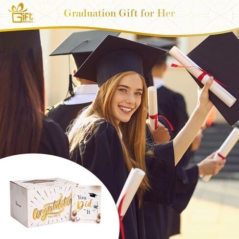 GiftAmaz Graduation Gifts Set for Her 2026, Congrats Grad Gift Basket for Class of 2026, College High School Senior Graduation Box includes Coffee Mug, Birthday Gift Set for Friends Daughter Sister in Kuwait