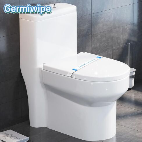 Germiwipe 500Pcs Sanitized Toilet Seat Bands,Hotel Essentials, Printed Toilet Strips for Hotels Motels Hospitals (Blue/White) in Kuwait