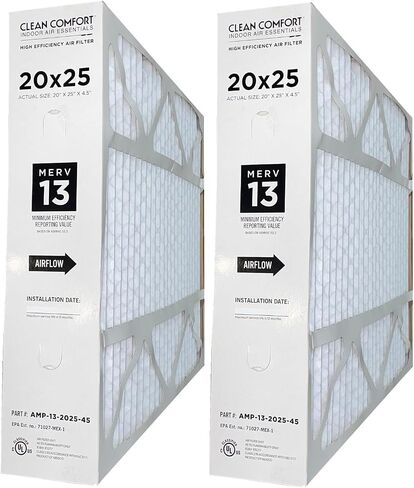 بديل لـGoodman AMP-13-2025-45 (عبوتان) - 20 بوصة × 25 بوصة × 4.5 بوصة فلتر هواء مريح نظيف، M13 in Kuwait