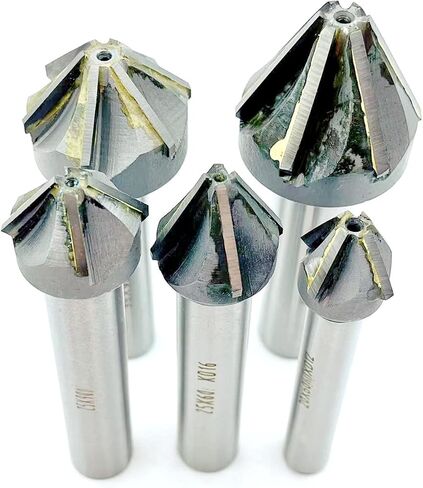 1pcs 60/90 Degrees Chamfering Countersink Drill Bit 16-60mm Cutting Diameter Chamfer Milling Cutter with Brazing Carbide Blade TCT Straight Shank Deburring End Mill(45mm-60degree) in Kuwait